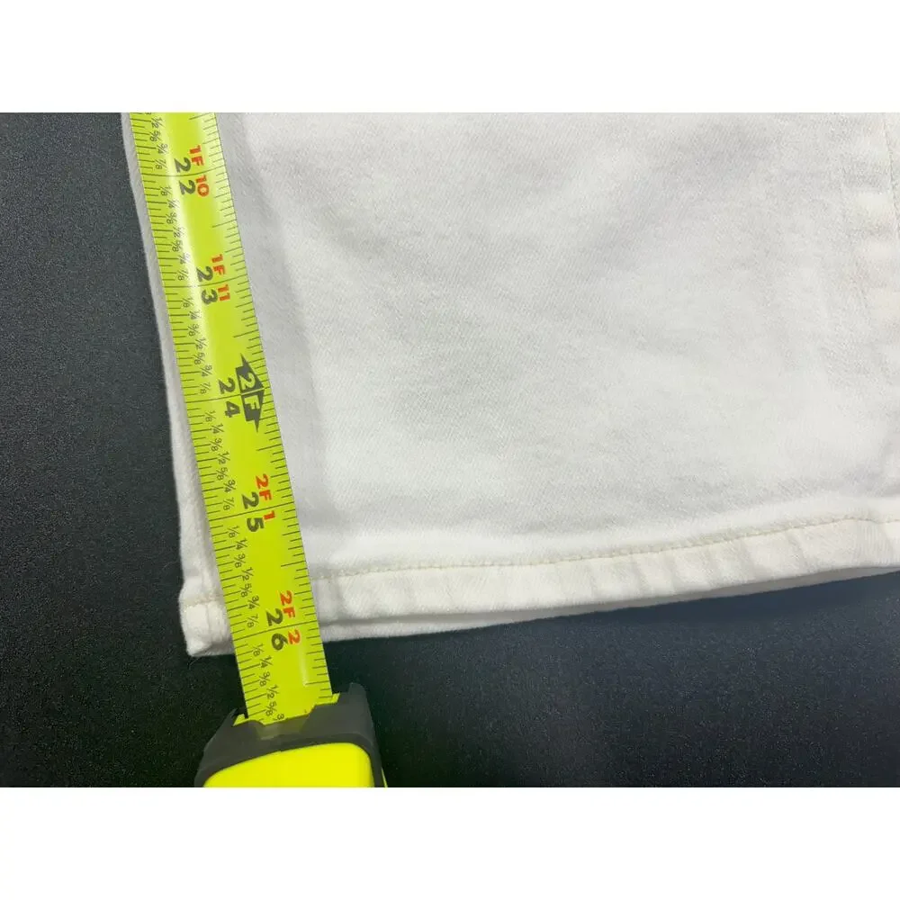 Madewell NWT Classic Straight Cropped Jeans in Tile White Size 31 MSRP‎ $128